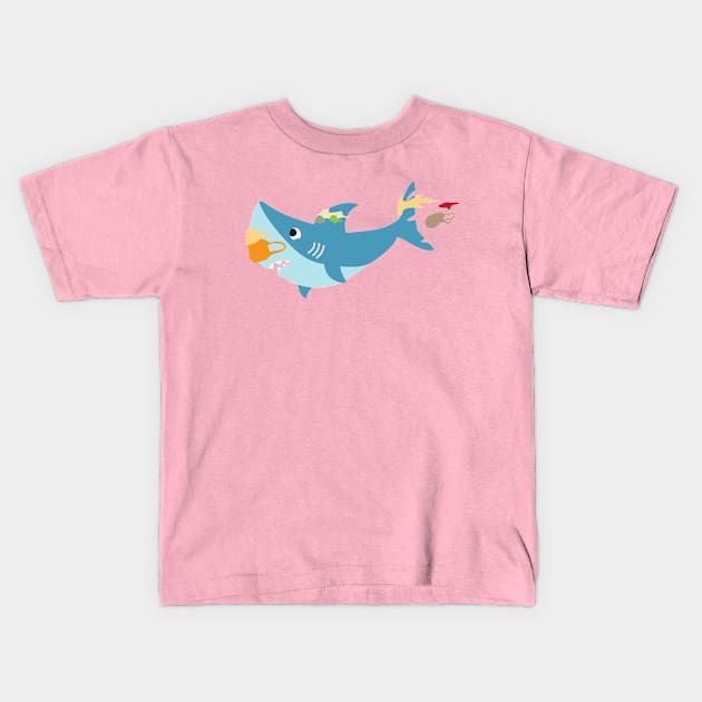 Waste in the Ocean Kids T-Shirt by katelein